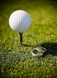 talking about marriage on the golf course