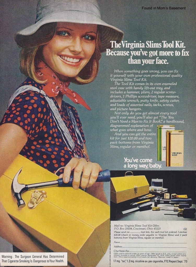 Virginia Slims tool kit