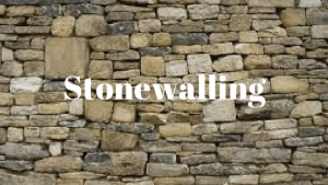 what is stonewalling