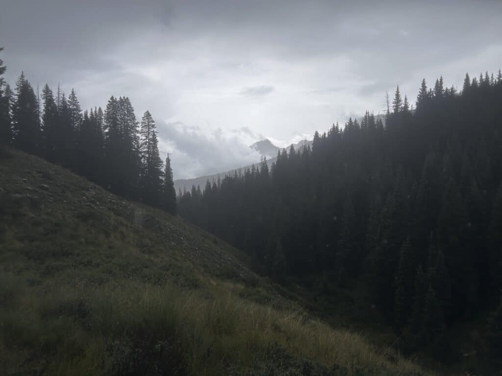 Rainy hike